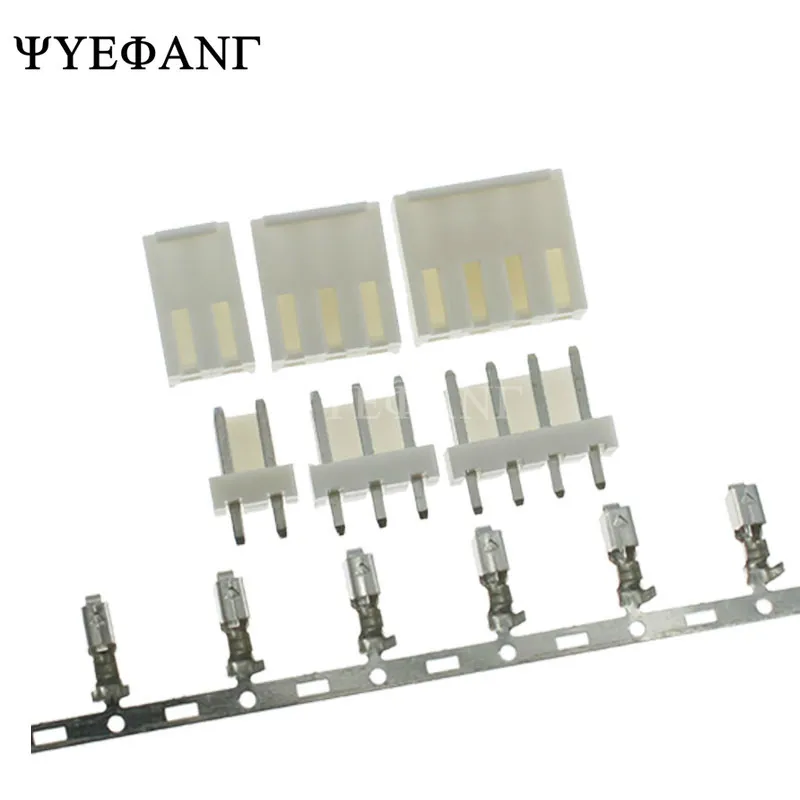 10 комплектов VH 3 96 мм 2P 3P 4P 5P 6P 7P 8Pin штекер + гнездовой корпус клеммы VH3.96