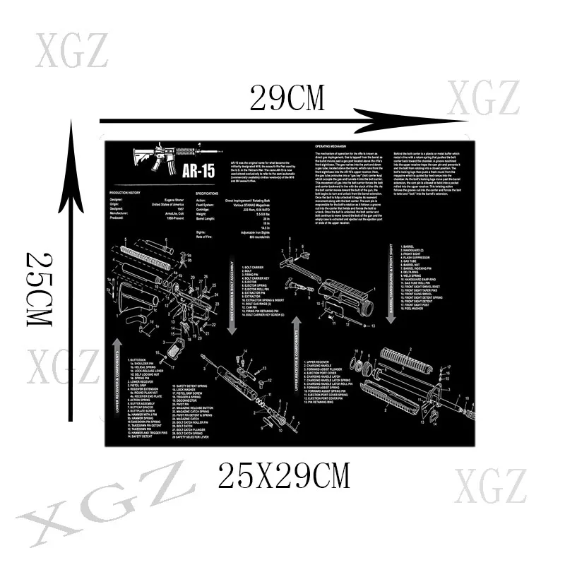 XGZ 60x30/90x40 Пистолет Аксессуары CSGO коврик для мыши плеер игровой коврик Натуральный каучук нескользящая игровая мышь клавиатура Diy
