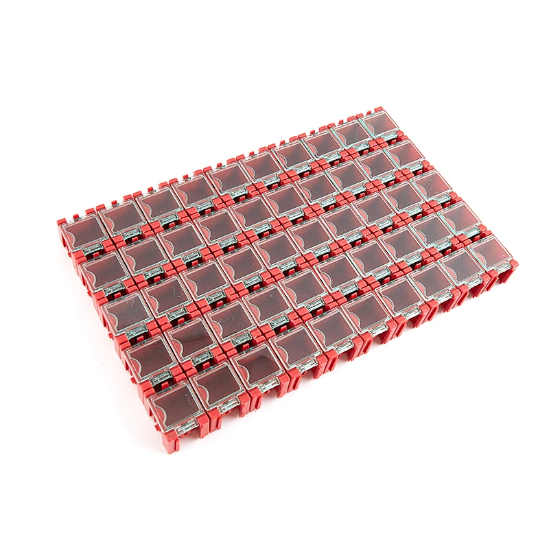 50Pcs/Set SMD SMT Electronic Component Container Mini Storage Boxes kit desk organizer 