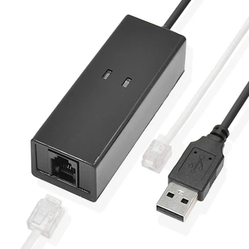 External Dial Up Voice Fax Data Modem 56K USB Data/Fax Telephone Modem Single Port Dial-Up Cable for Windows XP/8/7 32/64bit 1