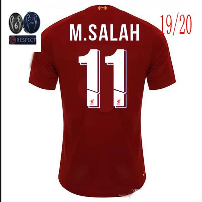 Футболки для ливерпулинга M. SALAH MANE VIRGIL FIRMINO HENDERSON ROBERTSON FABINHO A. BECKER 19/20 - Цвет: shirt17