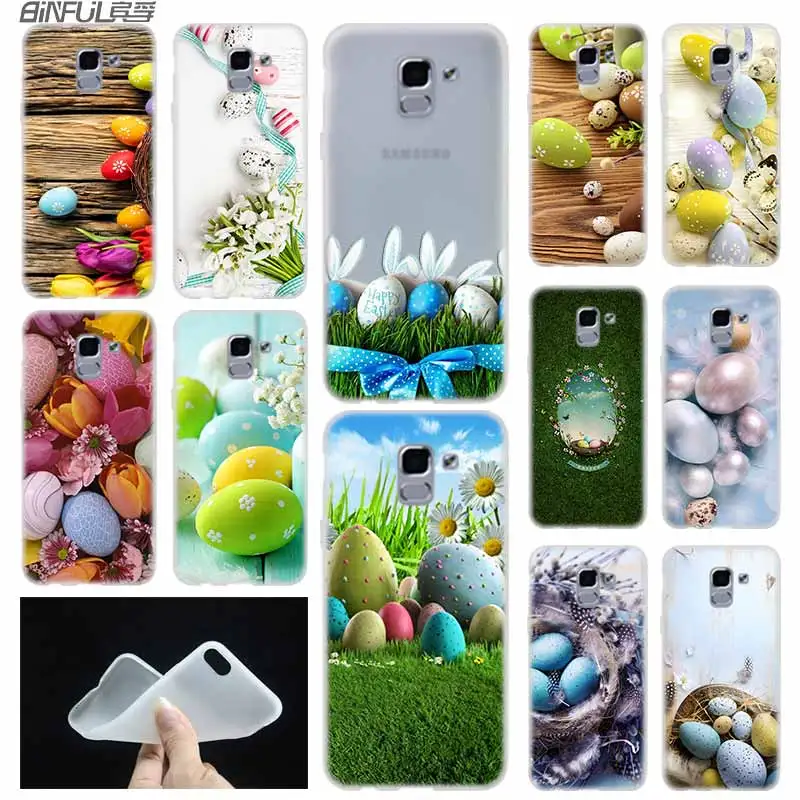 Мягкий чехол из ТПУ для Samsung Galaxy J6 J8 J5 J7 J4 Core Plus 2018 2016 2017 EU Prime Pro Ace пасхальные яйца |