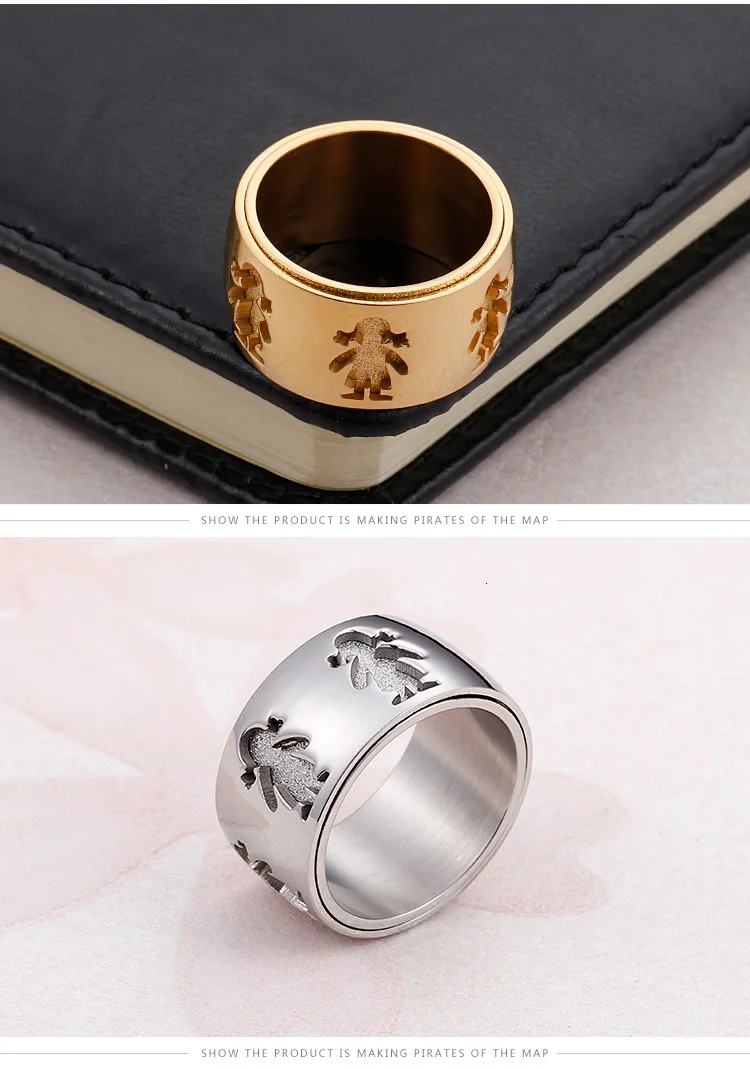 ANILLO женские матовые кольца для мальчиков и девочек, модные кольца из нержавеющей стали золотого и серебряного цвета для женщин, свадебные украшения