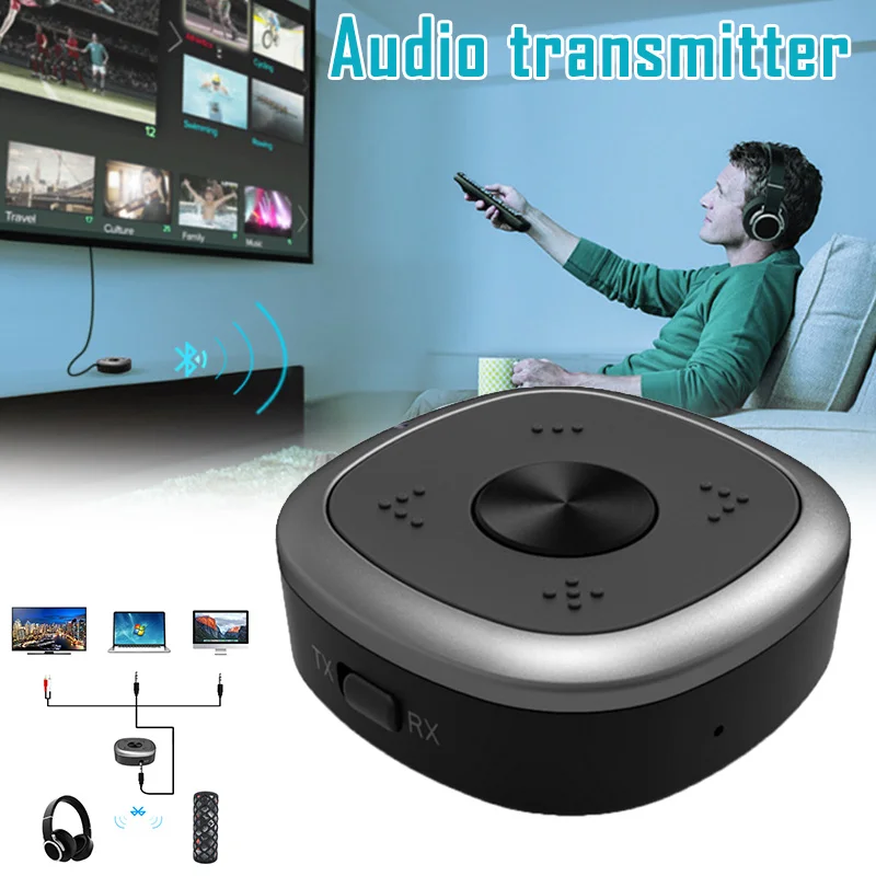 Приемник передатчика 2 в 1 Bluetooth 5,0 адаптер видео HD аудио Домашний Беспроводной OC