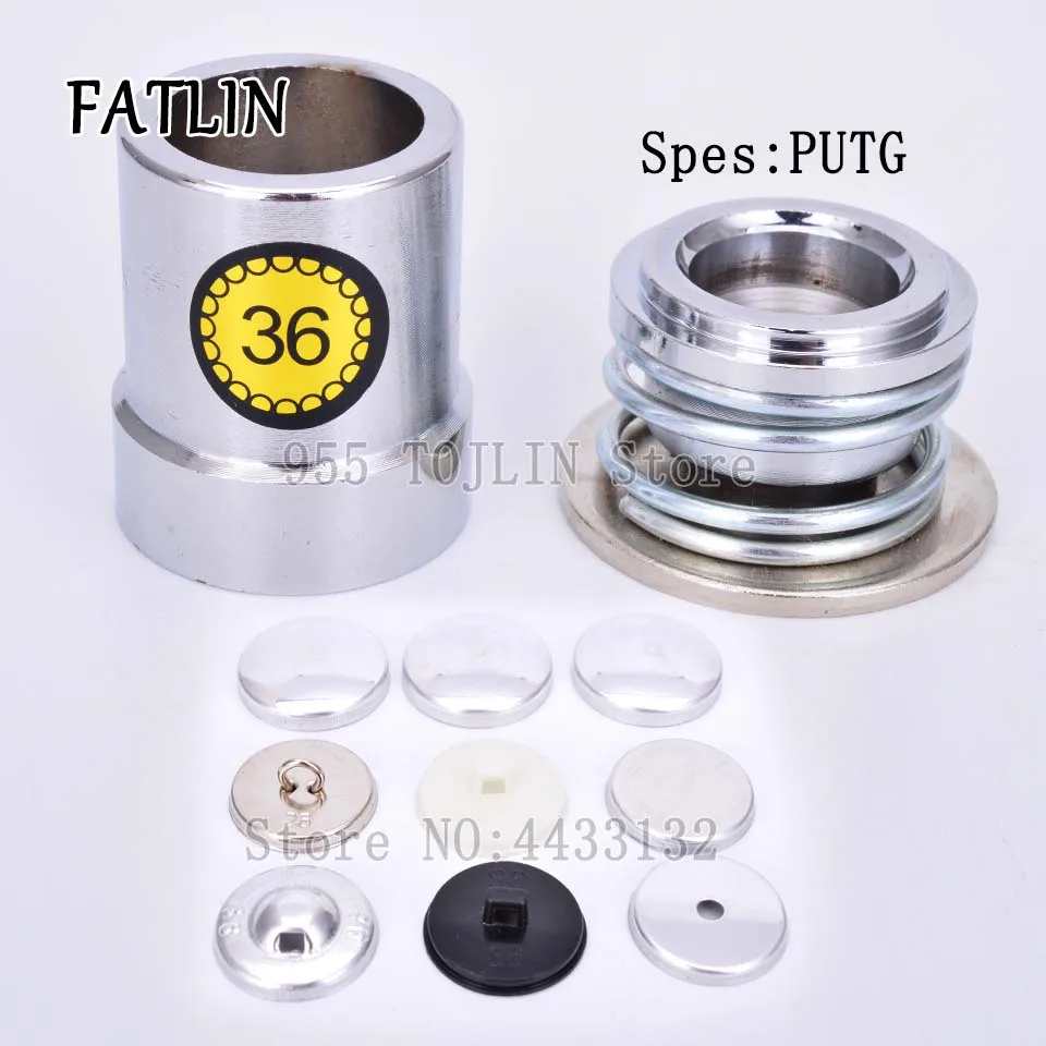 

100Sets 36L Aluminum Covered Cloth Fabric Buttons DIY Handmade Metal mold Bread Shape Round Fabric Free Shipping FATLIN