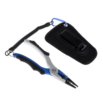 

Alloy Fishing Plier Scissor Braid Line Cutter Hook Remover Split Ring Tackle