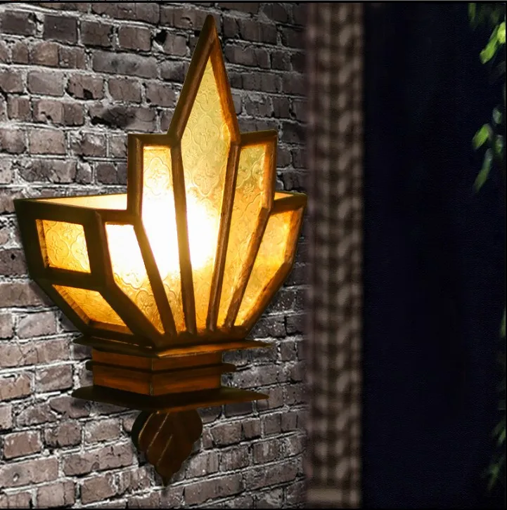 Импортные лампы из Таиланда настенные светильники для коридора в античном стиле