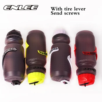 

ENLEE 2pc Bike Kettle Cage Outdoor Sports Waterbottle Leak-Proof Water Bottle Portable Camping Hiking Cycling Flask Holder parts