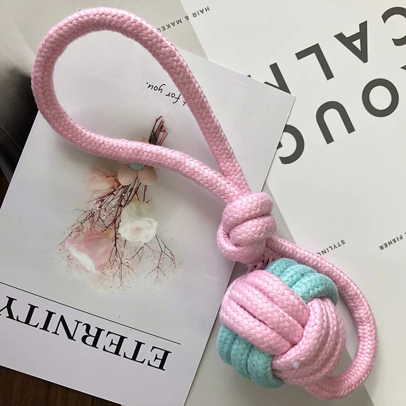 Товары для животных, собак, щенков, хлопковых жевательных узлов, игрушка, Прочный Плетеный костяной канат, Забавный инструмент