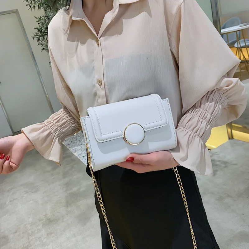 

Summer slung Joker small fresh ins foreign style simple Korean chain shoulder small square bag