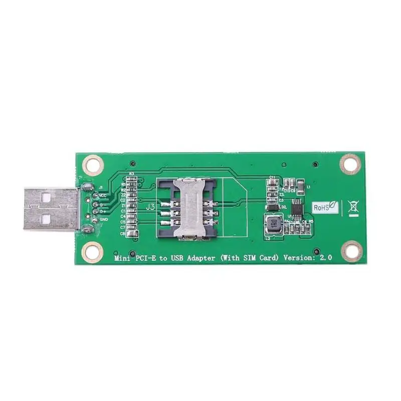 Мини PCI-E к usb-порту 52PIN PCI-E беспроводной к USB адаптер карта с sim-слотом модуль тест-модуль WWAN для 3g сетевой карты