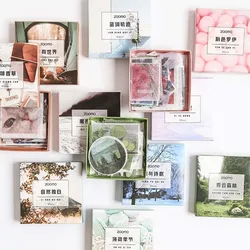 Autocollant Washi monde en couleur, étiquette Scrapbooking décorative mignonne de grande capacité pour sac, Journal, fournitures scolaires, DIY bricolage, 80 feuilles 