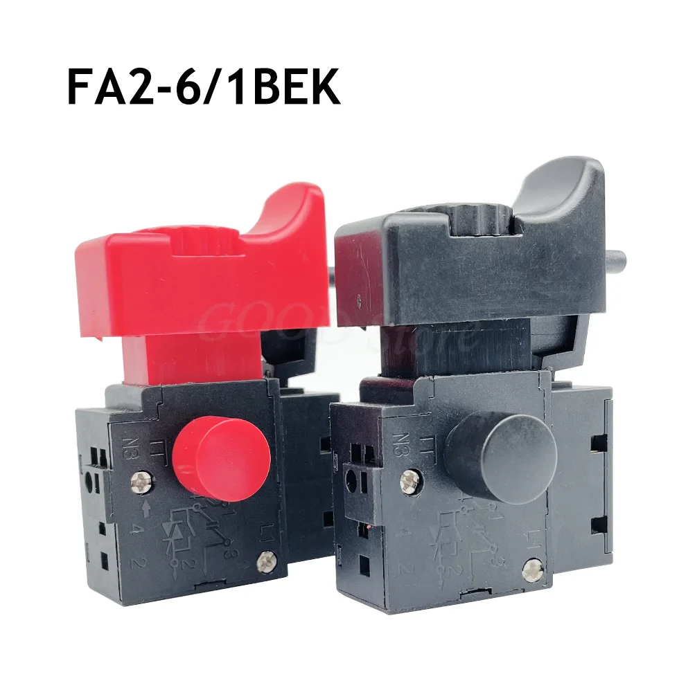Taladro Eléctrico Fa2-6/1bek, 250 V, 6a, 5e4 Lock, 1 Unidad | Meses sin