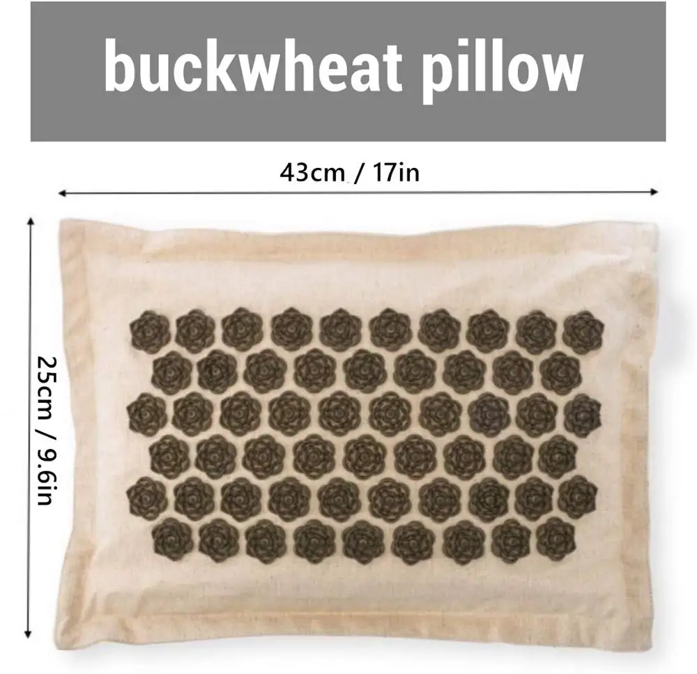 buckwheat pillow 3 74*44 см Лотос Спайк Акупрессура Массажный коврик натуральный органический лен хлопок подушка Релаксация снимает стресс напряжение тело йога коврик - Цвет: buckwheat pillow 3