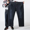 Plus Size 42 44 46 48 50 52 Men's Loose Straight Jeans Classic Business Denim Trousers Stretch Jean Pants Male Brand Black Blue ► Photo 3/6