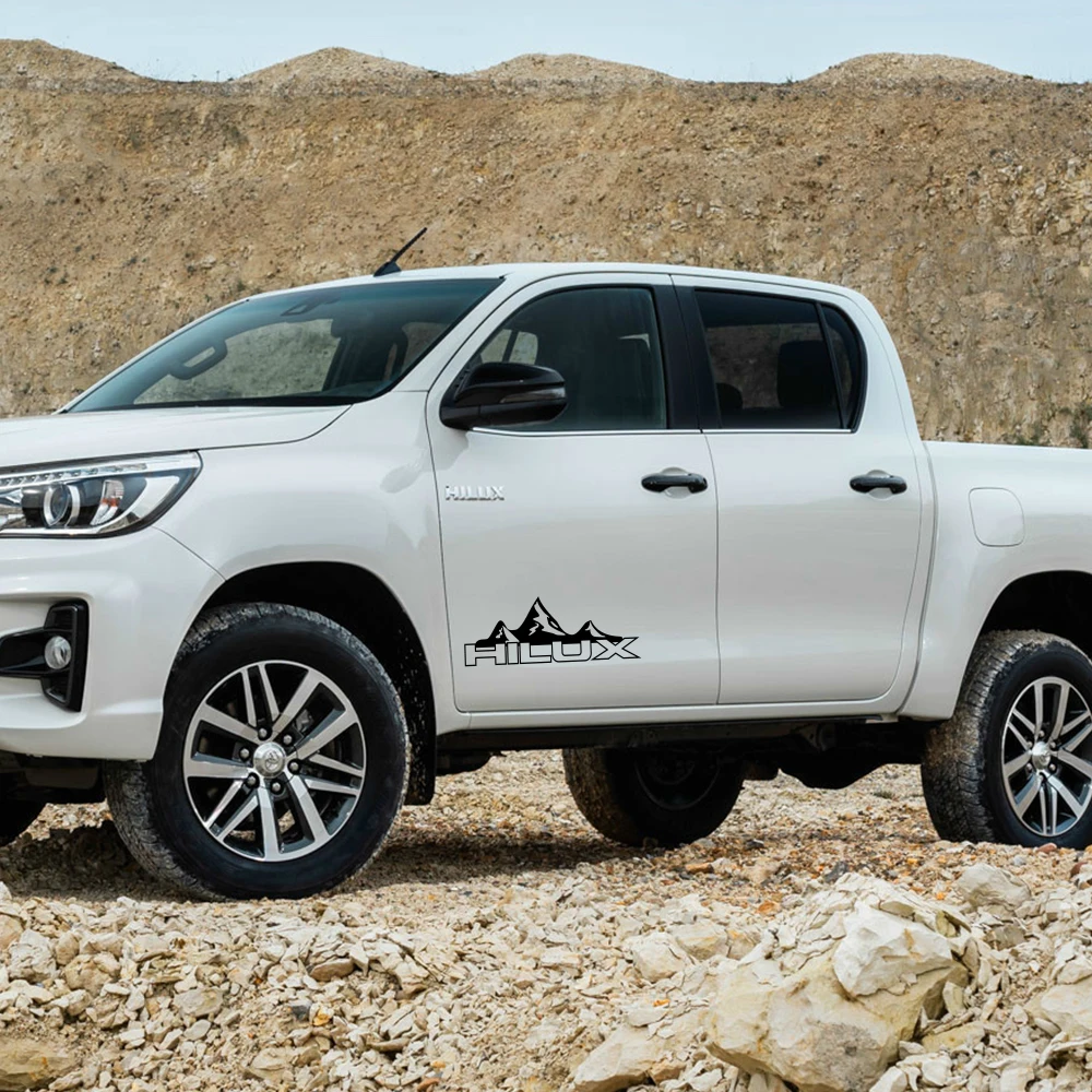 Наклейки на двери автомобиля для Toyota Hilux Revo Vigo, виниловая пленка на задний багажник, наклейка для спортивного украшения автомобиля, аксессуары для тюнинга