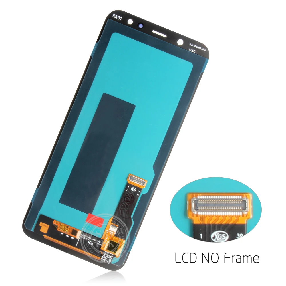 Супер AMOLED A600 ЖК-дисплей для samsung Galaxy A6 A600 A600F SM-A600FN ЖК-дисплей сенсорный экран дигитайзер сборка Замена