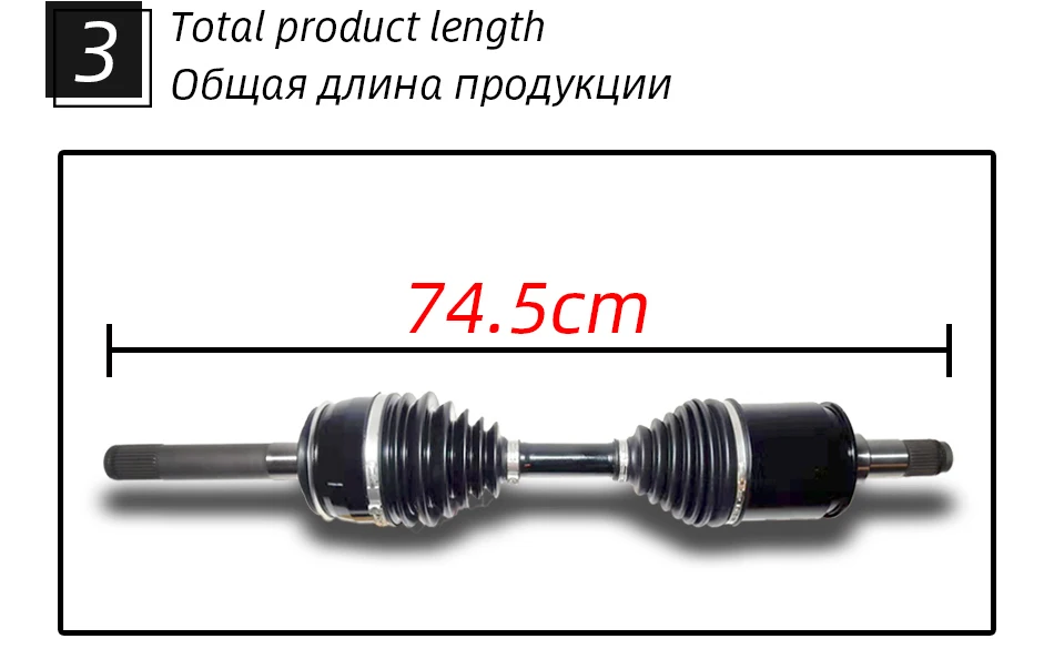 CV ось вала привода 43430-60040 для Toyota Corolla передний подъем правого моста вал новые материалы Lexus LX470 Land Cruiser 100