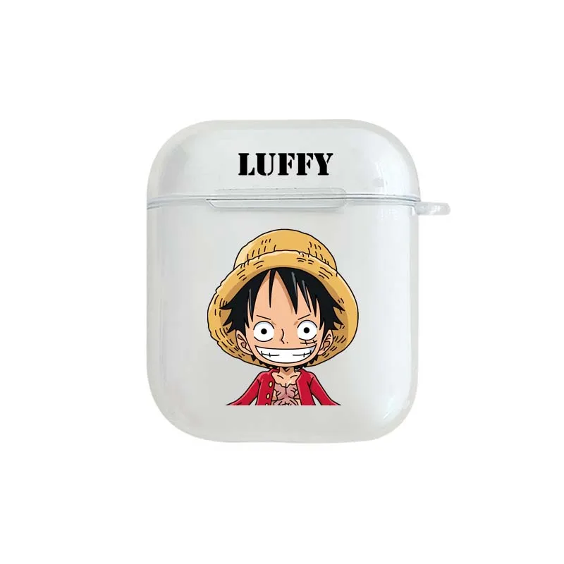 Для Apple AirPods 2 Чехол one piece Luffy аниме Какаши чехол для Apple Air Pods 1 коробка для зарядки Мягкий ТПУ силиконовый чехол - Цвет: 6