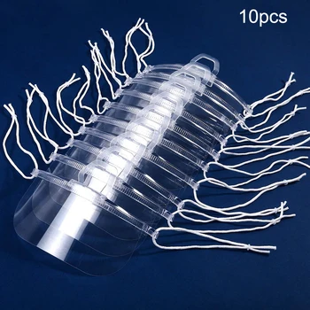 

10Pcs Health Care Tool Transparent Masks Permanent Anti Fog Catering Food Hotel Plastic Kitchen Restaurant Masks New Apr10