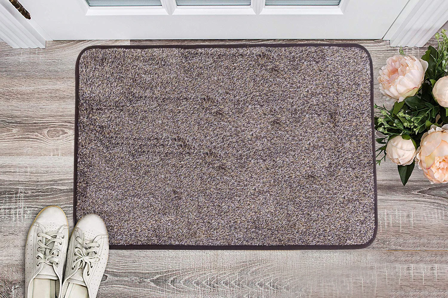 Indoor Doormat Super Absorbs Mud Mat Latex Backing Non Slip Door Mat for Front Door Inside Floor Dirt Trapper Mats Cotton carpet