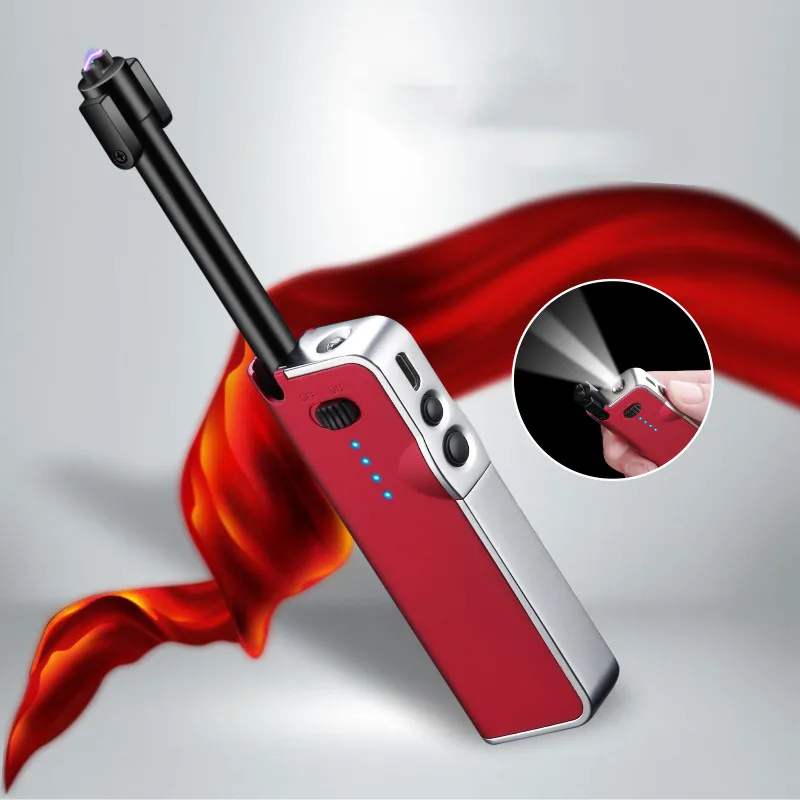 Электрическая дуговая зажигалка для кухни USB перезаряжаемая длинная Зажигалка с