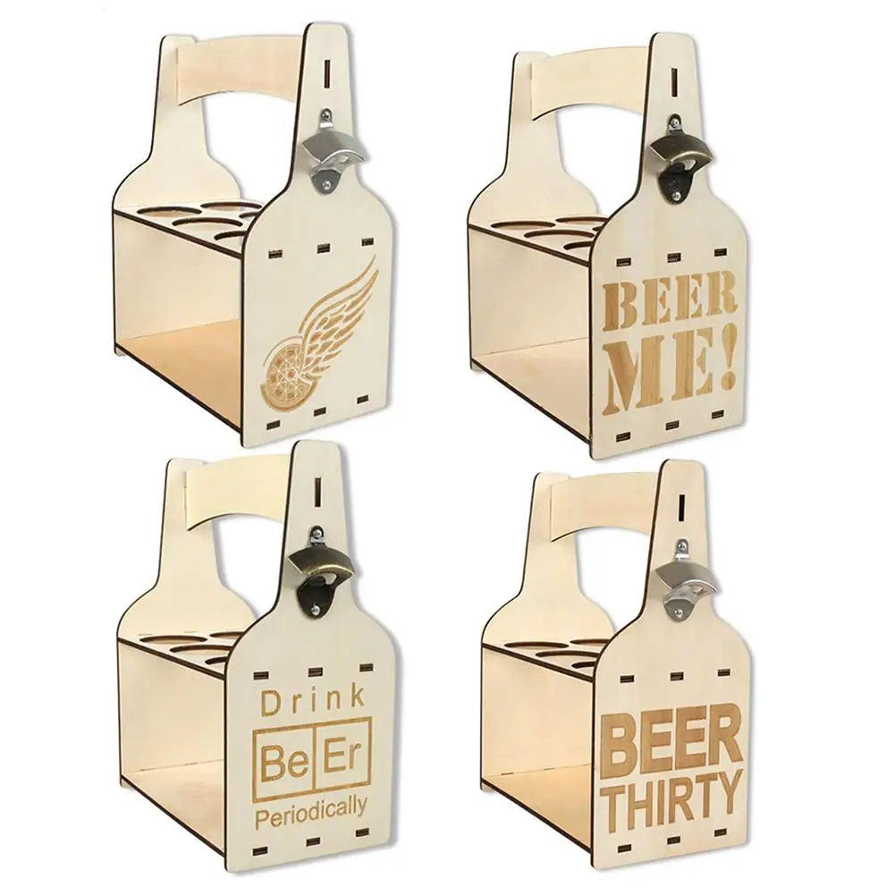 

Beer Storage Rack Wood Wine Bottle Rack Rustic Wooden Beer Bottle Stand For Home Kitchen Wine Bottle Storage Transport Device