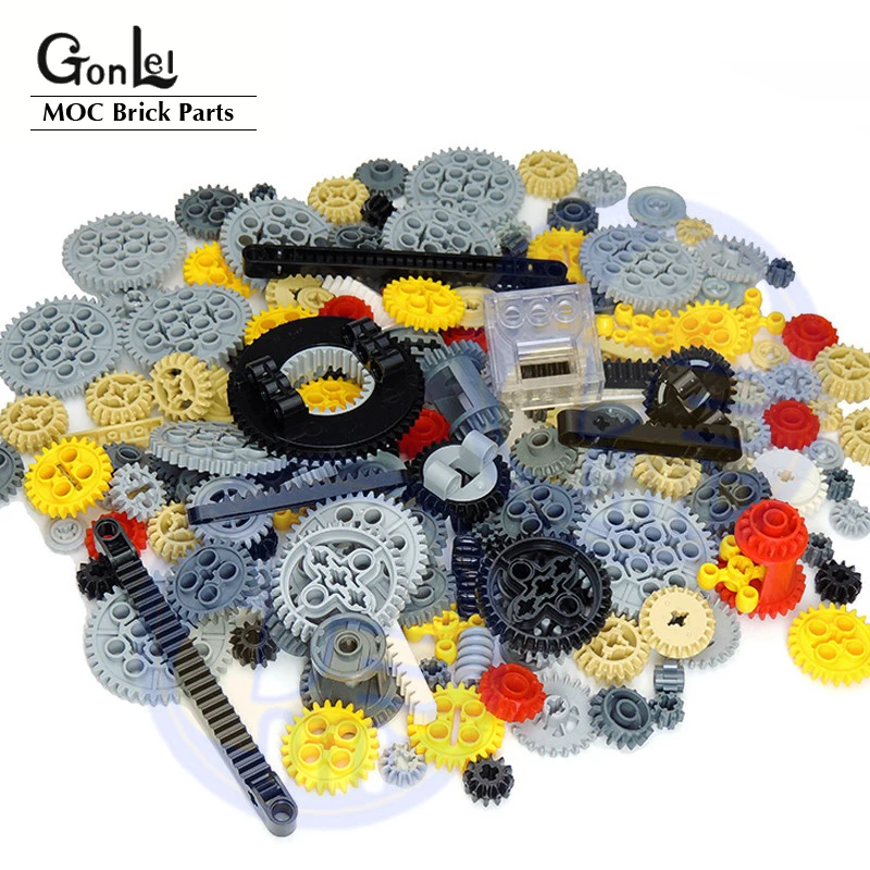 

200Grams/Lot 24 Kinds High-Tech Parts Building Blocks Bulk Gear Studless Beam Arms Pin Connctor Axle Car Truck Bricks Toy