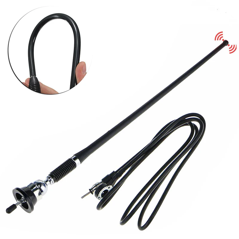 

1pcs Universal 16" Mount Swivel Base Car Radio AM/FM Amplified Signal Aerial Antenna Fit For All Cars
