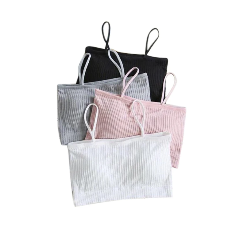 Korean-Style Summer Women Slim Thin Lace Strapless Bra Comfortable Padded Brassiere Wrapped Chest Removable Chest Pad Tube Tops
