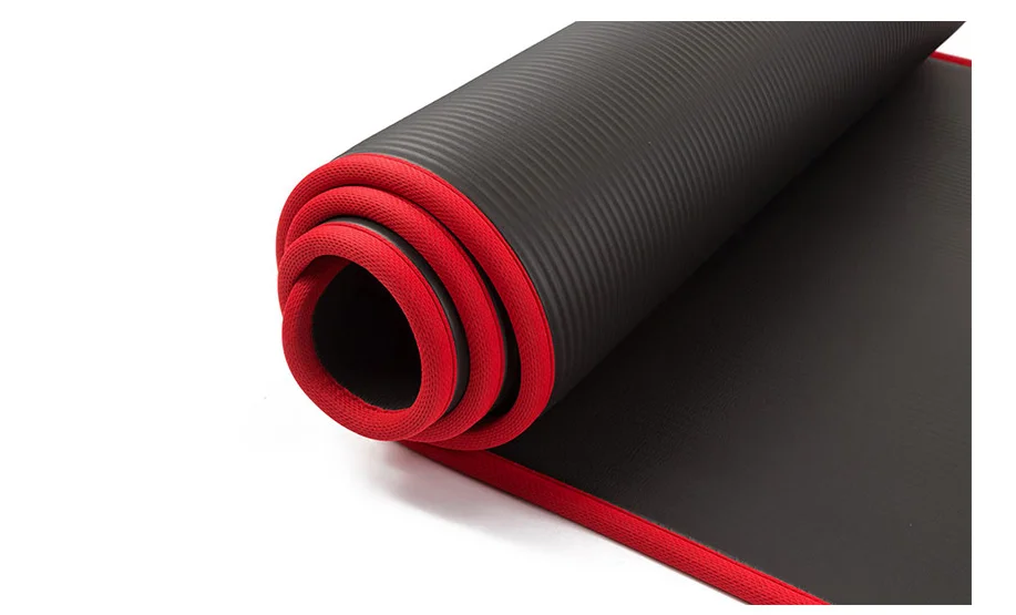 10 мм утолщенные Нескользящие коврики для йоги, износостойкие NBR коврики для фитнеса, спортзала, пилатеса, коврики для йоги