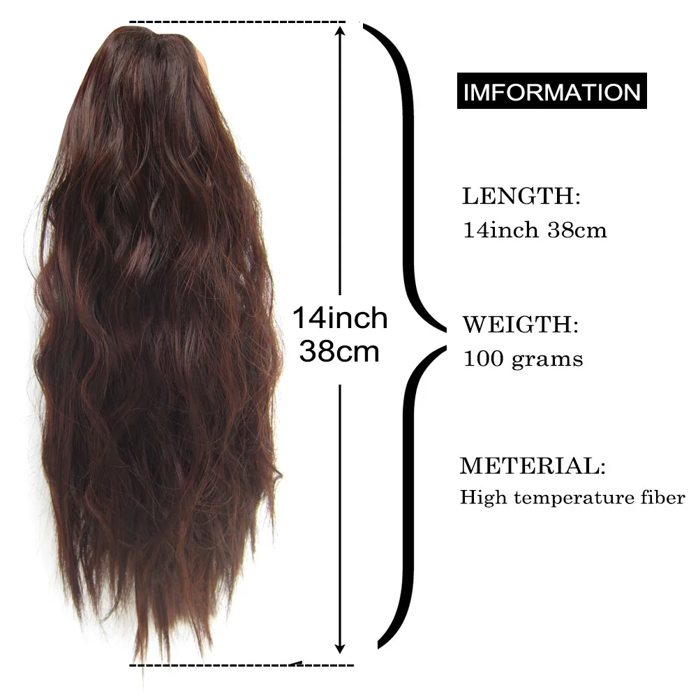 Fake Hair Extensions Claw Jaw Ponytail Extension Long Kinky Curly Synthetic Hair Ponytails Extensions for Black Women