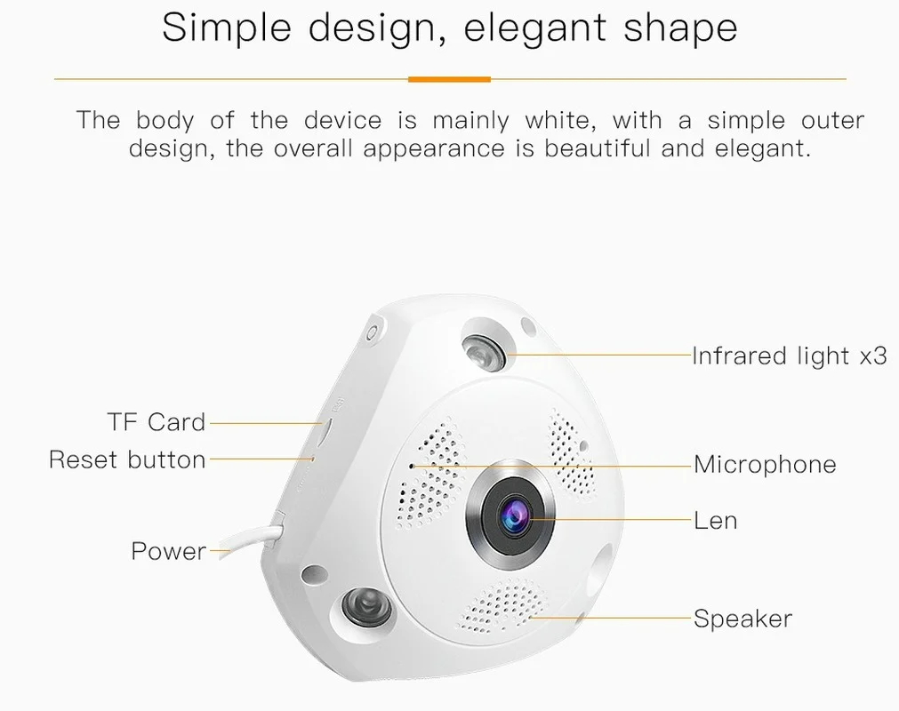 

Vstarcam Wifi IP Panoramic Camera 3MP 360 Degree Camara IP Fisheye 1536P 3D VR Video IP Cam Wireless Video Surveillance Camera