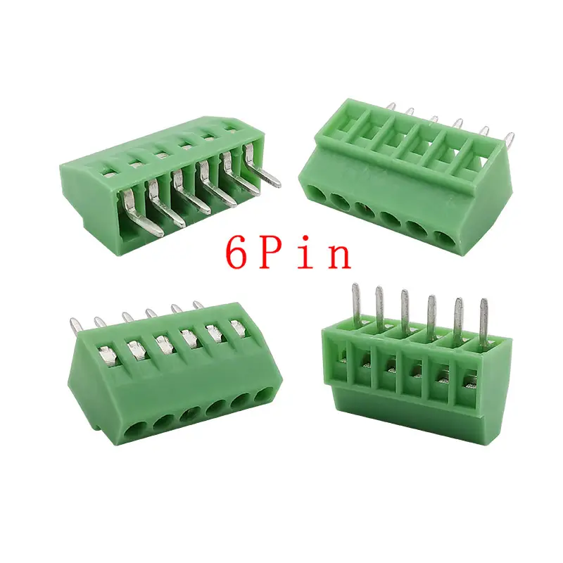 2.54mm/0.1" Pitch PCB Screw Terminal Block Connector 2P 3P 4P 5P 6P 7P 8P 9P 10P 12P 16Pin Terminals 150V 6A for 26-18AWG Cable - Image 15