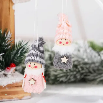 

Boy And Girl Christmas Tree Hanging Ornament Doll Set Xmas Decoration For Home Pendant Kids Gifts (2 Piece/Pair)