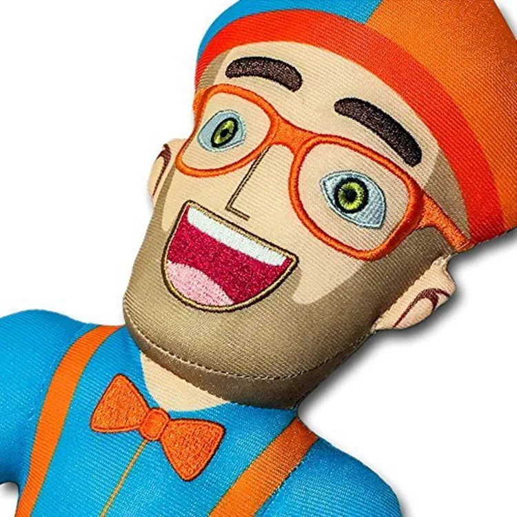 Blippi плюшевая мягкая набивная кукла игрушки для детского подарка Blippi шляпа Косплей Реквизит 33 см