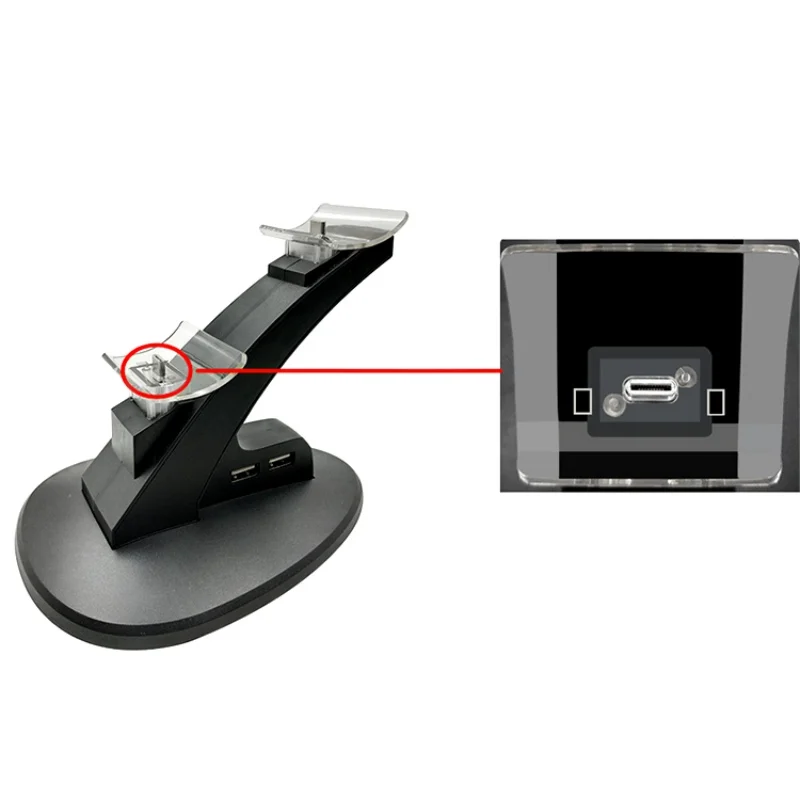Универсальный USB двойной контроллер зарядное устройство зарядная док-станция для nintendo Switch Pro Контроллеры с светодиодный индикатором