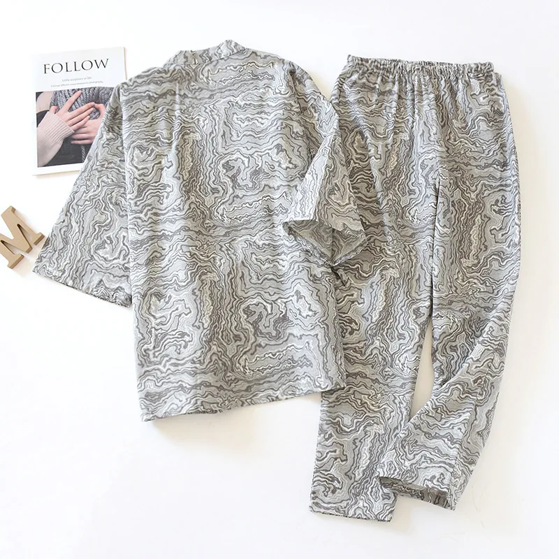 100% Cotton Women Pajamas Set Pijama Sauna spring Female Pyjamas Sleepwear Robe Mujer Home Clothing