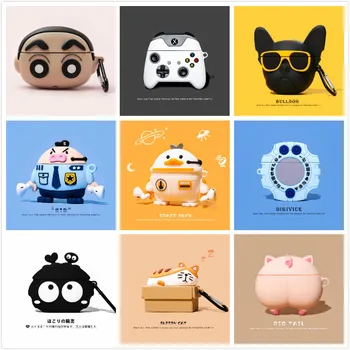 

For Huawei Freebuds Pro Cute Cartoon Briquettes Earphone Case for Free Buds 4 Pro Soft Silicone Bluetooth Wireless Headset Cover