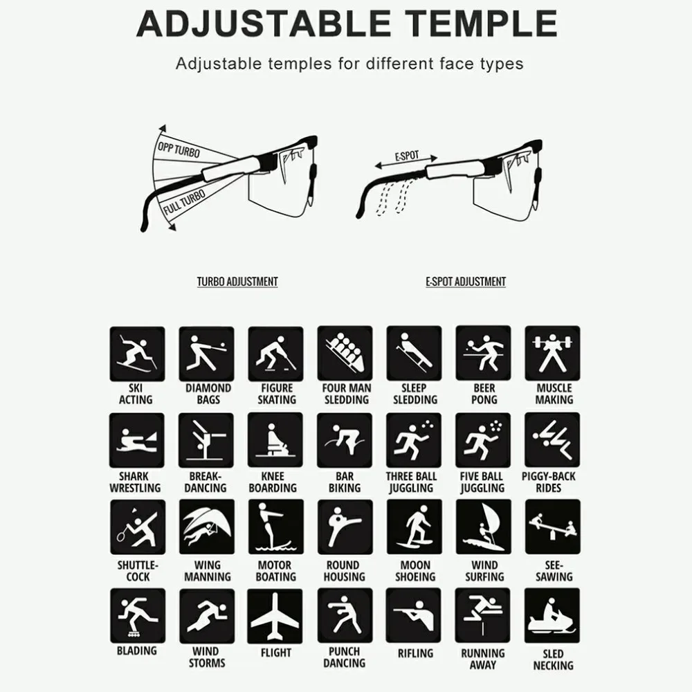 Sport Google Original Polarized Sunglasses For Men And Women Outdoor Windproof Anti-ultraviolet Eyewear Uv Mirrored Le