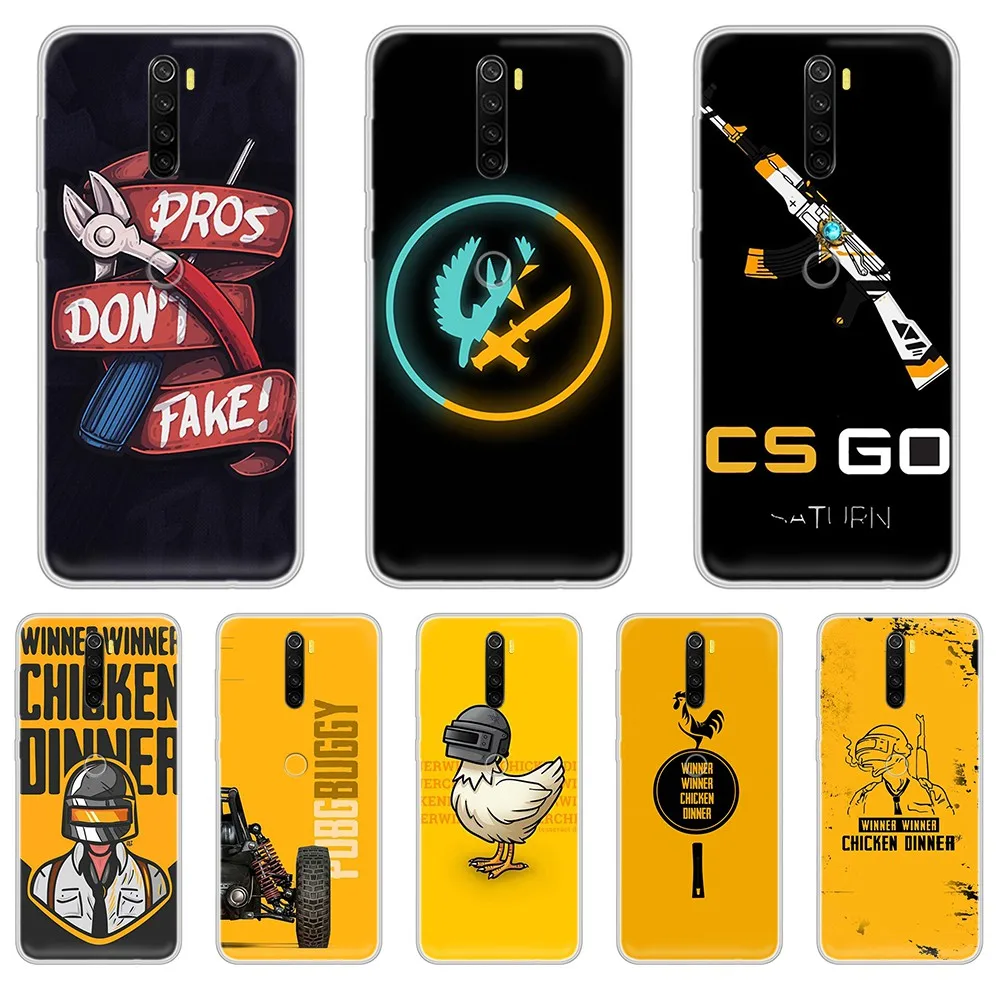 CS GO shooting game Chicken Dinner Водонепроницаемый Прозрачный чехол для телефона XIAOMI Redmi Note 3 4 5