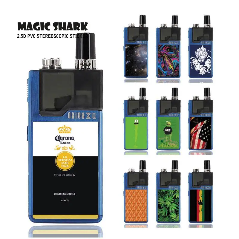 

Magic Shark 2019 New Leaf Sun Wukong Dragon Ball USA Flag Star Sky Case Vape Sticker Back Film Pod Skin for Lost Vape Orion