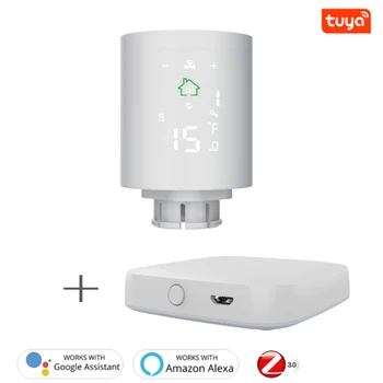 

Tuya ZigBee Smart Radiator Actuator Programmable Thermostatic Radiator Valve Temperature Controller Voice Control Via Alexa