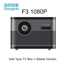 Dangbei F3 DLP projektör Full HD cep telefonu projeksiyon akıllı 1080p projektör WiFi ev sineması 1080p desteği 4K TV Beamer