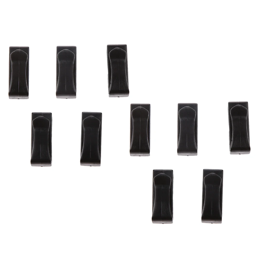 

10pcs Quick-Slip Keeper Buckle Backpack Bag Webbing Strap Clip 25mm Black