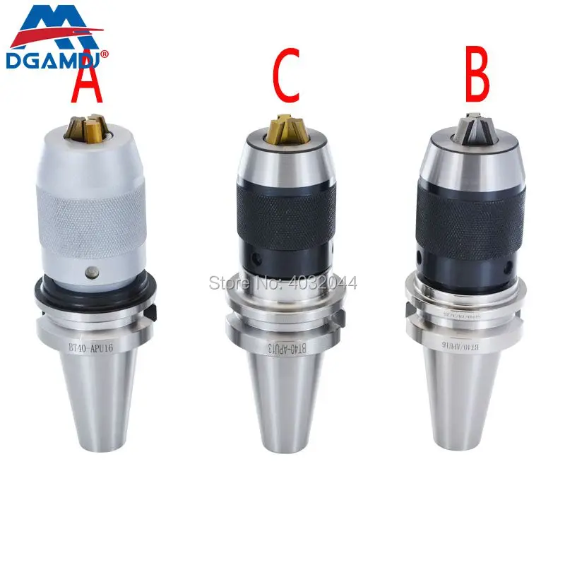 1pcs BT30 BT40 NT30 NT40 CNC taper tool holder APU08 APU13 APU16 self-tightening drill chuck | Инструменты