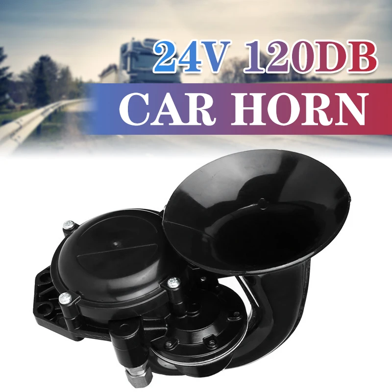 120DB Loud Single Trumpet Snail Air Horn Siren Car Styling Waterproof Speaker Universal for Truck Bus Van 12V/24V | Автомобили и