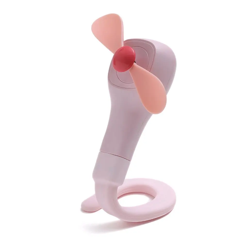 

Small Fan Telescopic Hose Handle Desktop Small Fan Usb Charging Handheld Folding Fan Removable USB Fan
