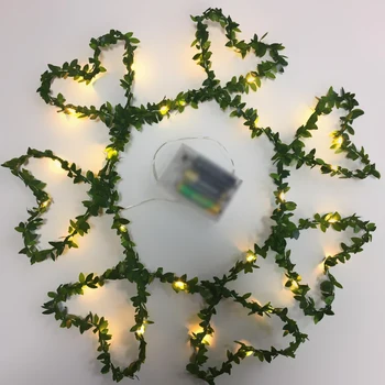 

3M 20Leds Copper Led String Light Fairy Waterproof Holiday Leaf Garland Lamp Battery Operate Home Wedding Garden Party Decorate