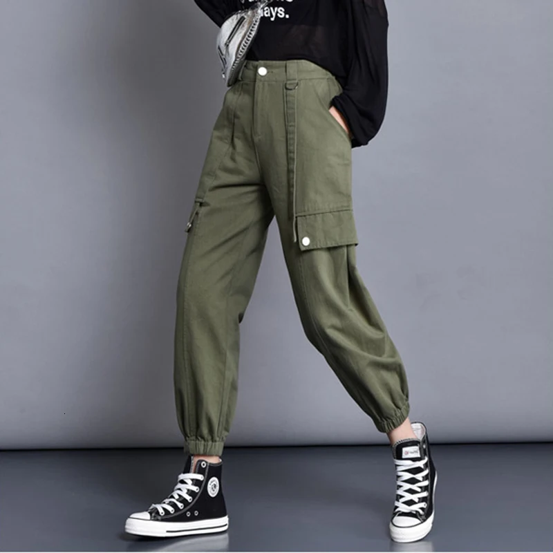 2019 Модные женские камуфляжные Broek высокие хвосты карго свободные джоггеры шорты